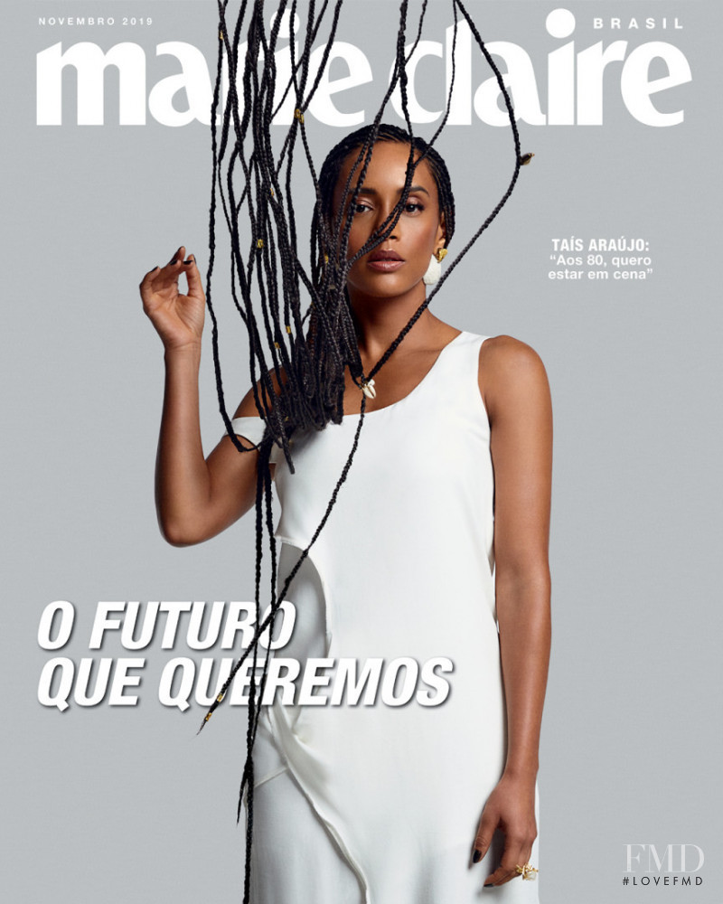 Tais Araujo  featured on the Marie Claire Brazil cover from November 2019