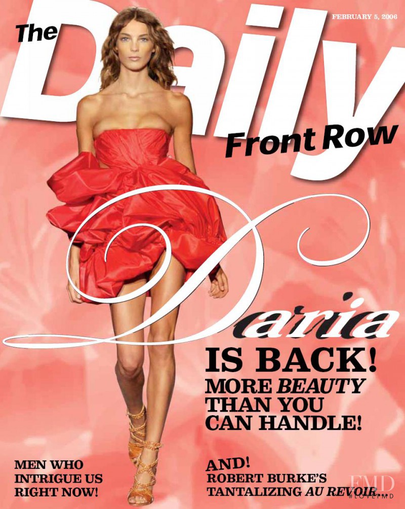 Daria Werbowy featured on the The Daily Front Row cover from February 2006