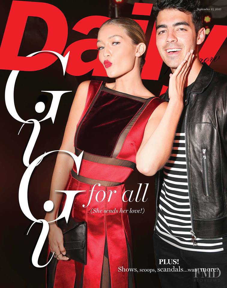Gigi Hadid featured on the The Daily Front Row cover from September 2015