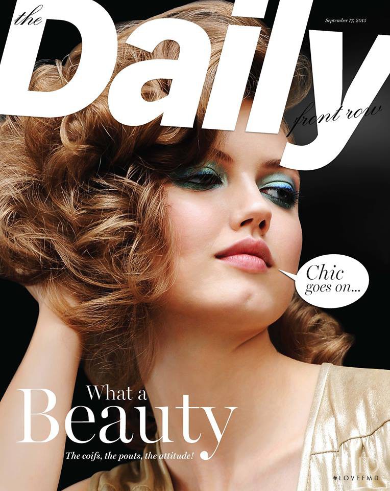 Lindsey Wixson featured on the The Daily Front Row cover from September 2015
