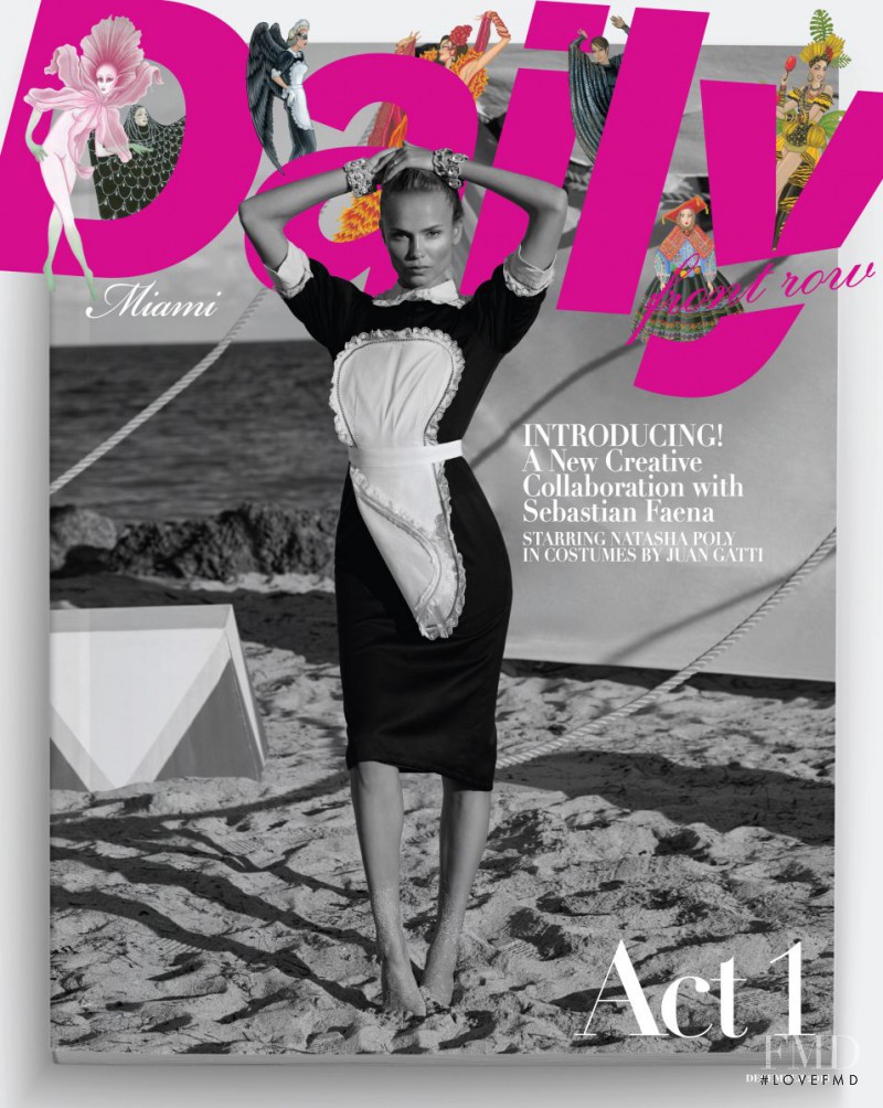 Natasha Poly featured on the The Daily Front Row cover from December 2016