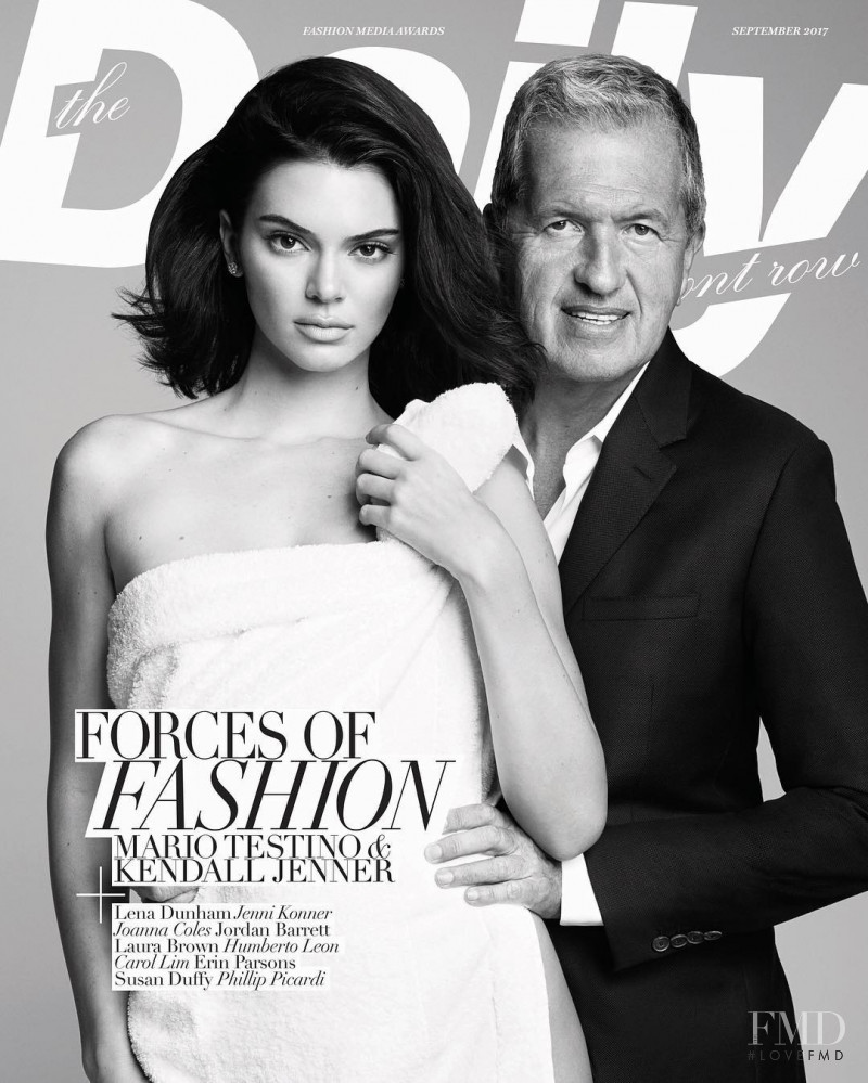 Kendall Jenner featured on the The Daily Front Row cover from September 2017