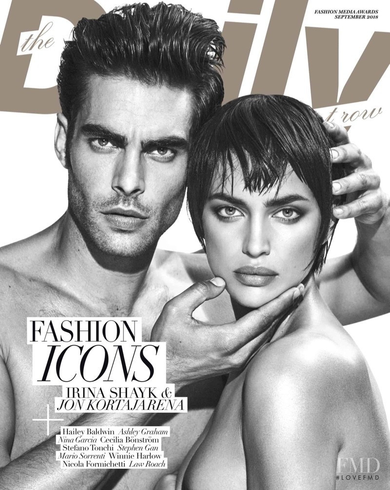 Irina Shayk, Jon Kortajarena featured on the The Daily Front Row cover from September 2018