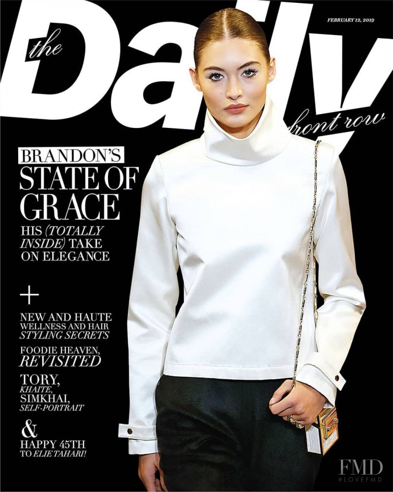 Grace Elizabeth featured on the The Daily Front Row cover from February 2019
