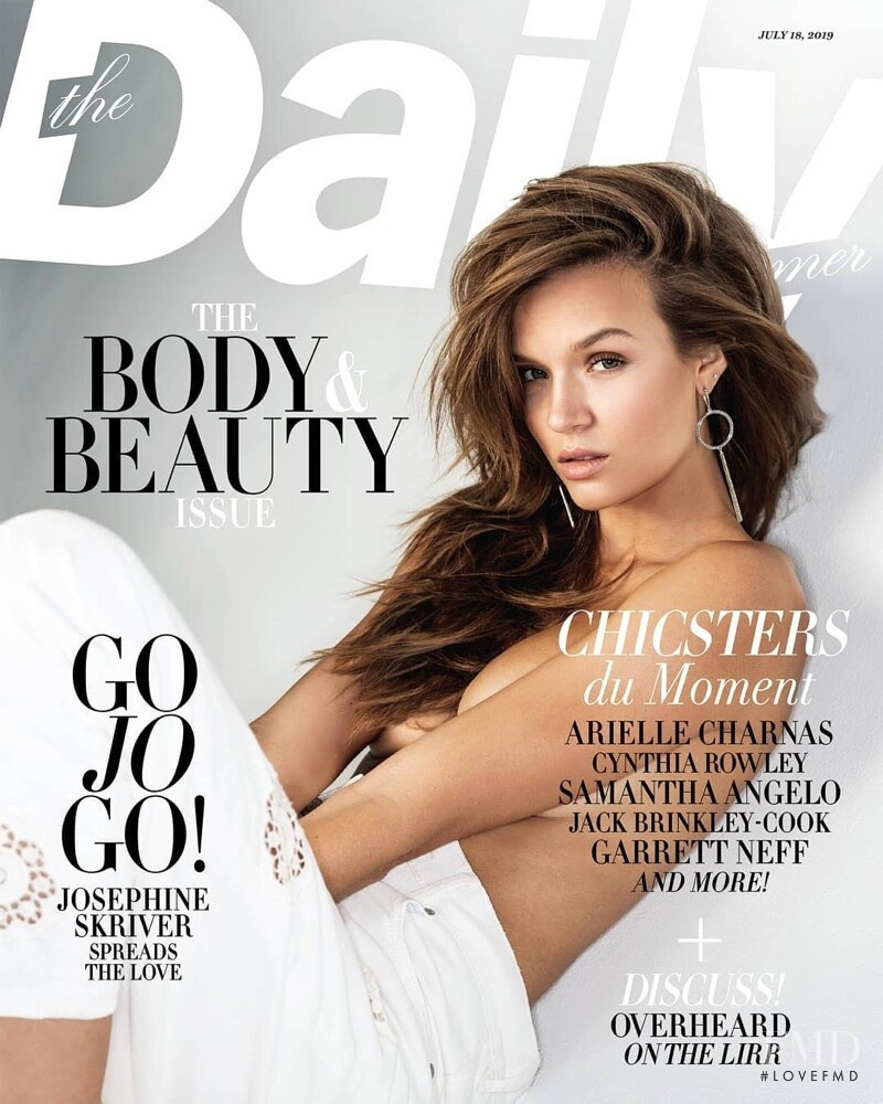 Josephine Skriver featured on the The Daily Front Row cover from July 2019