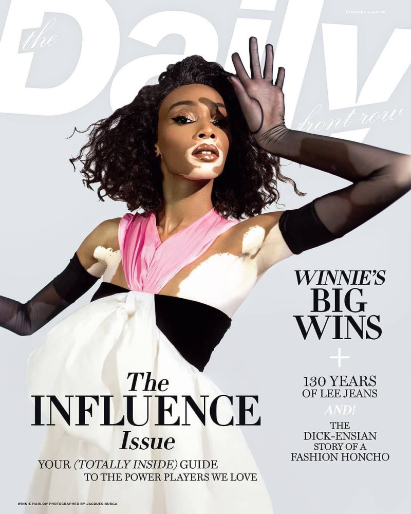 Winnie Chantelle Harlow featured on the The Daily Front Row cover from February 2020