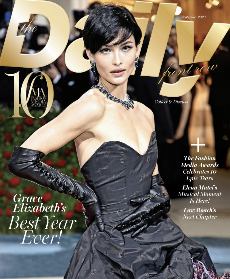 Grace Elizabeth featured on the The Daily Front Row cover from September 2023
