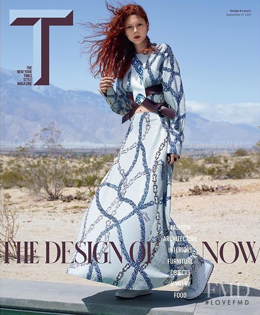 Natalie Westling featured on the T - The New York Times Style - China cover from September 2015