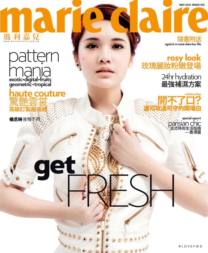  featured on the Marie Claire Hong Kong cover from May 2012