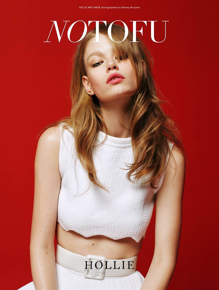 Hollie May Saker featured on the No Tofu cover from March 2016