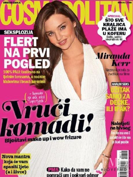 Miranda Kerr featured on the Cosmopolitan Croatia cover from July 2012
