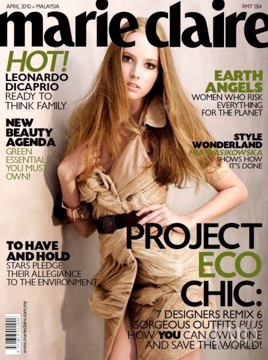 Nikita Russ featured on the Marie Claire Malaysia cover from April 2010