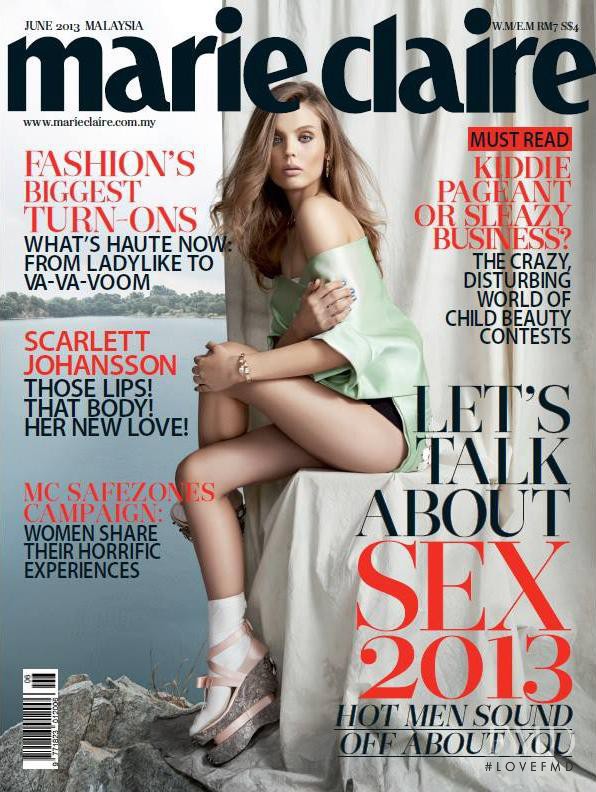  featured on the Marie Claire Malaysia cover from June 2013