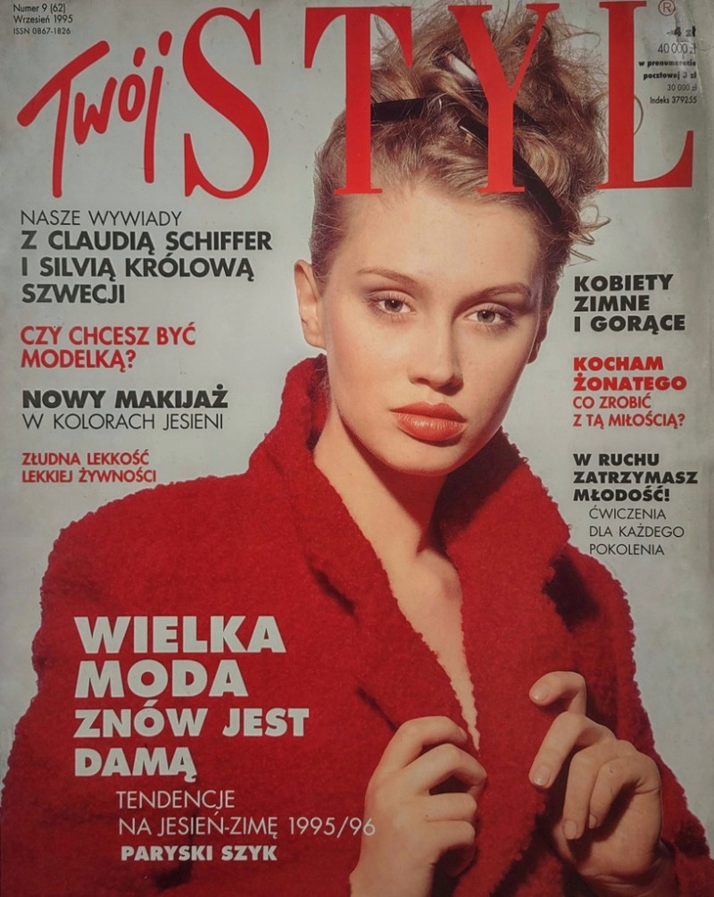 Malwina Zielinska featured on the Twoj Styl cover from September 1995