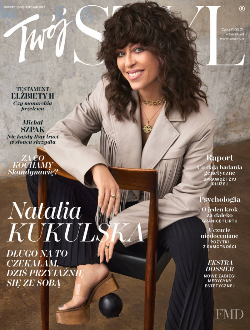 Natalia Kukulska featured on the Twoj Styl cover from November 2022