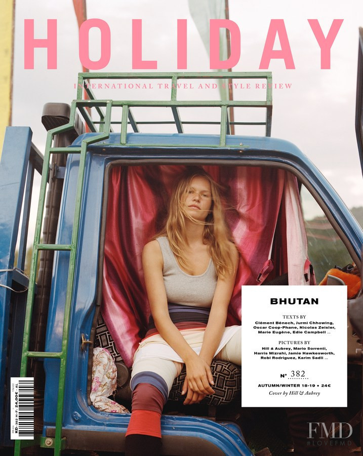 Anna Ewers featured on the Holiday cover from September 2018