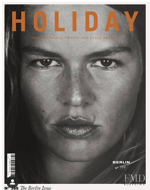 Anna Ewers featured on the Holiday cover from November 2021