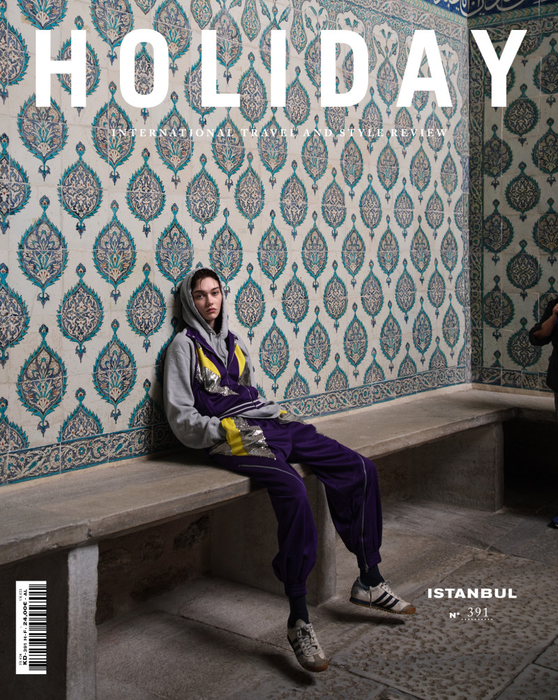 Sofia Steinberg featured on the Holiday cover from April 2023