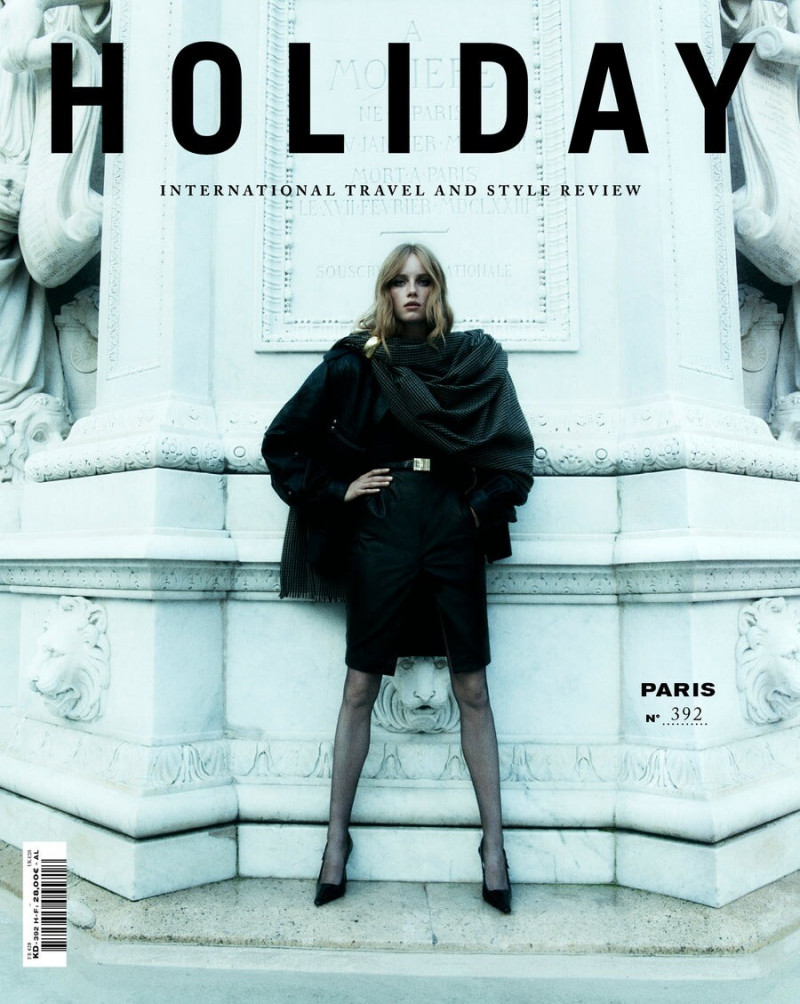 Rianne Van Rompaey featured on the Holiday cover from September 2023