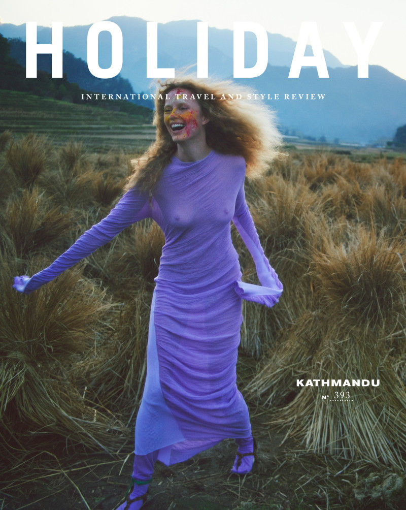 Rianne Van Rompaey featured on the Holiday cover from March 2024