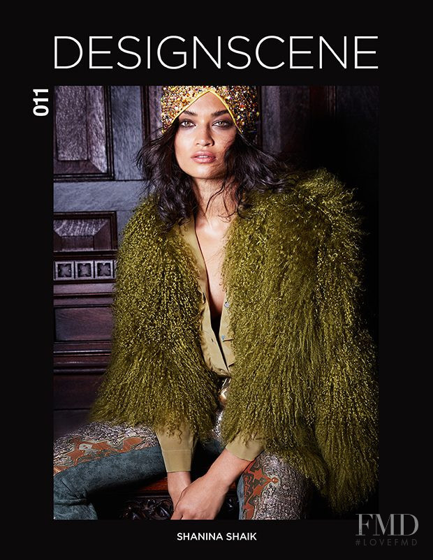 Shanina Shaik featured on the Design Scene cover from October 2016