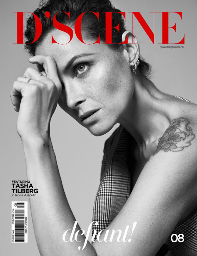Tasha Tilberg featured on the Design Scene cover from January 2018