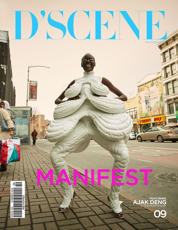 Ajak Deng featured on the Design Scene cover from June 2018