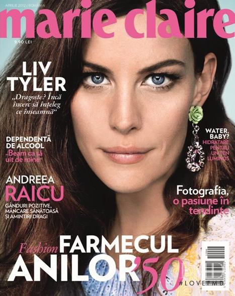 Liv Tyler featured on the Marie Claire Romania cover from April 2012