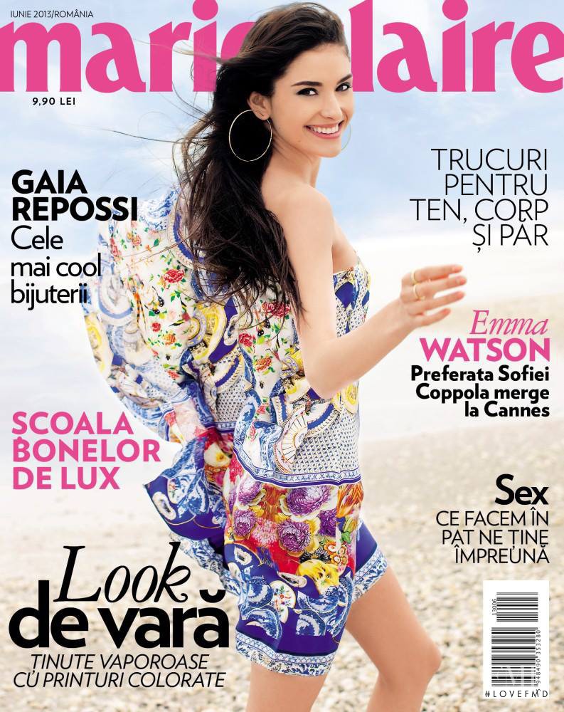  featured on the Marie Claire Romania cover from June 2013