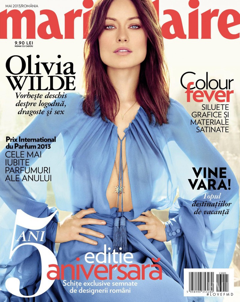Olivia Wilde featured on the Marie Claire Romania cover from May 2013