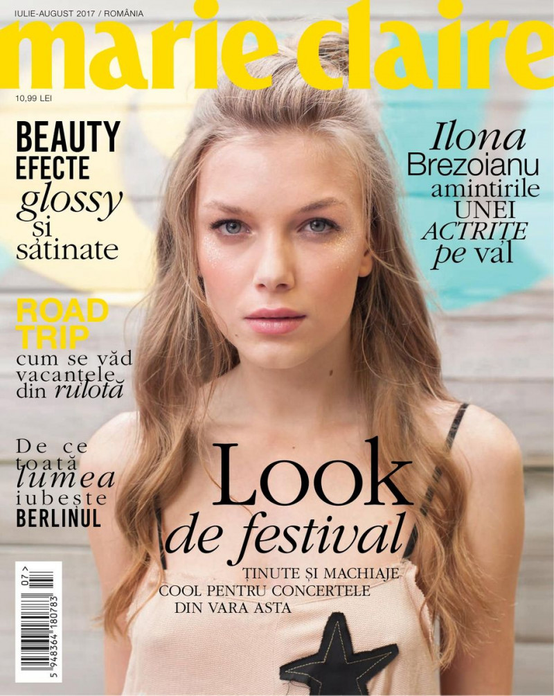  featured on the Marie Claire Romania cover from July 2017