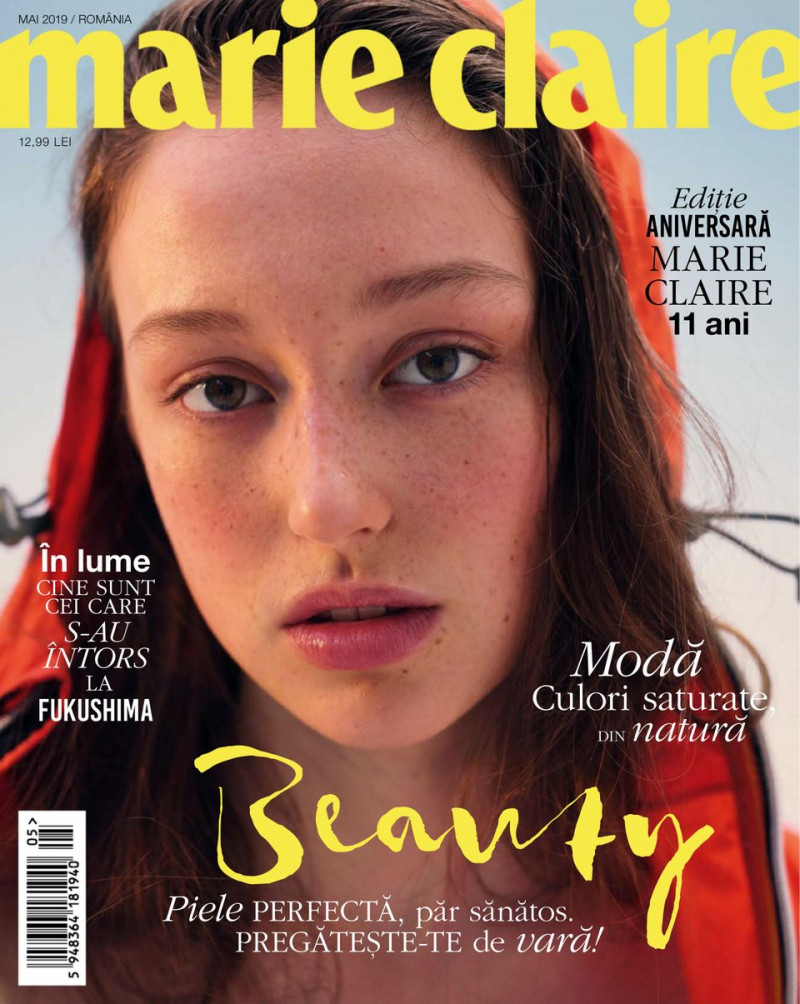  featured on the Marie Claire Romania cover from May 2019