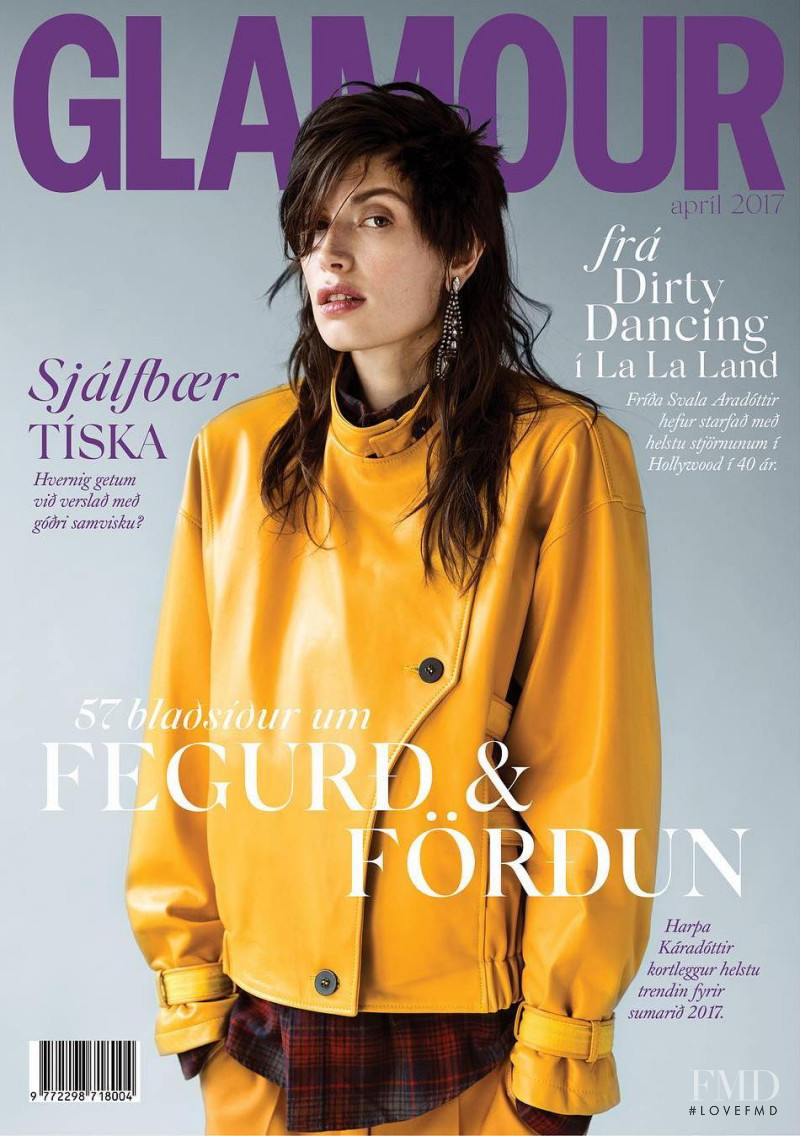 Sabrina Loffreda featured on the Glamour Iceland cover from April 2017