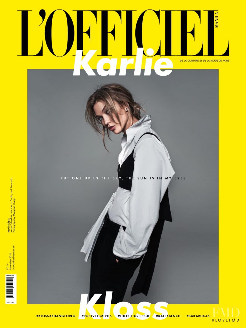 Karlie Kloss featured on the L\'Officiel Manila cover from December 2016