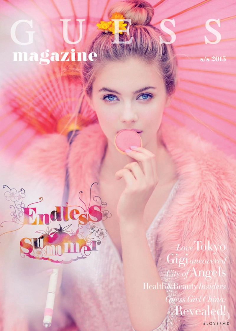 Megan May Williams featured on the Guess cover from March 2015