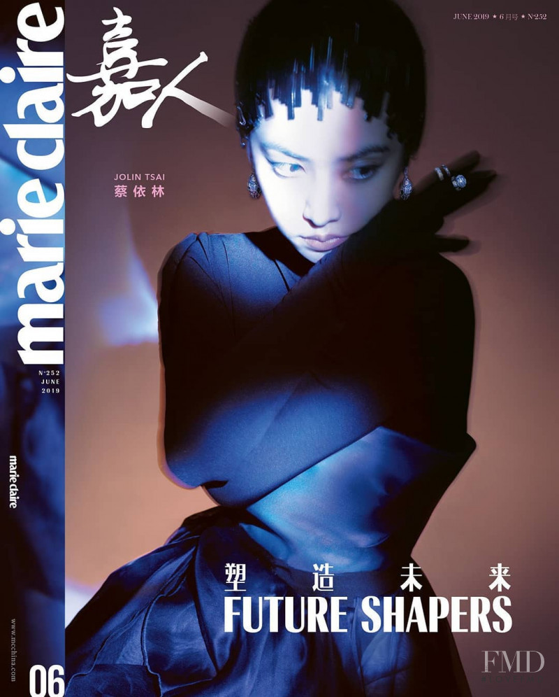 Jolin Tsai featured on the Marie Claire China cover from June 2019