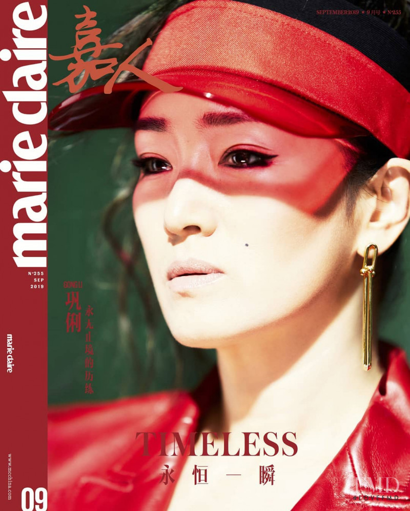 Gong Li featured on the Marie Claire China cover from September 2019