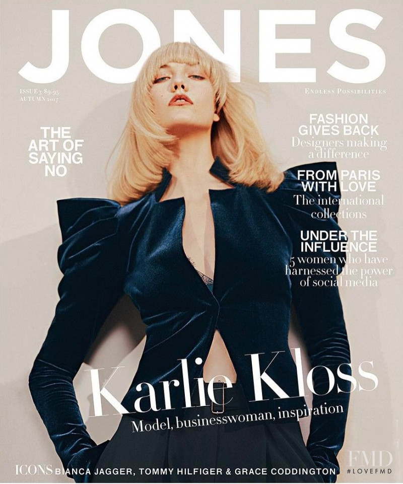 Karlie Kloss featured on the Jones cover from February 2017