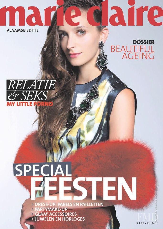 Jozefien van Bosstraeten featured on the Marie Claire Belgium cover from December 2012