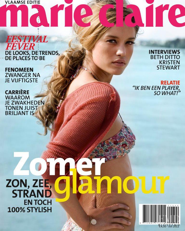  featured on the Marie Claire Belgium cover from July 2012