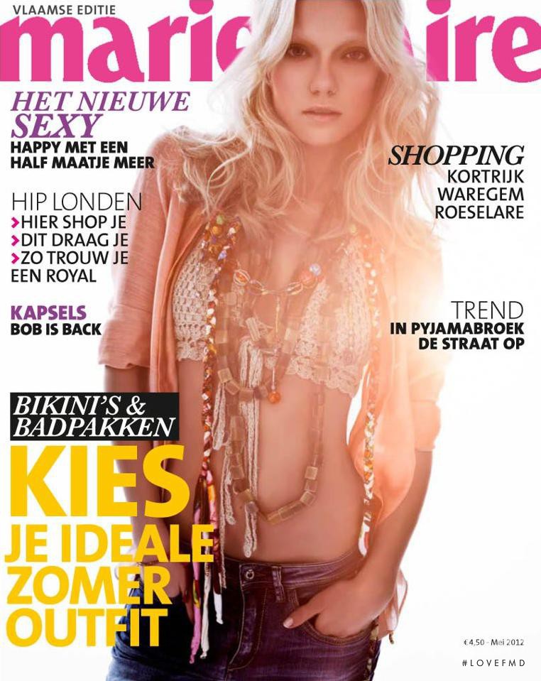  featured on the Marie Claire Belgium cover from May 2012