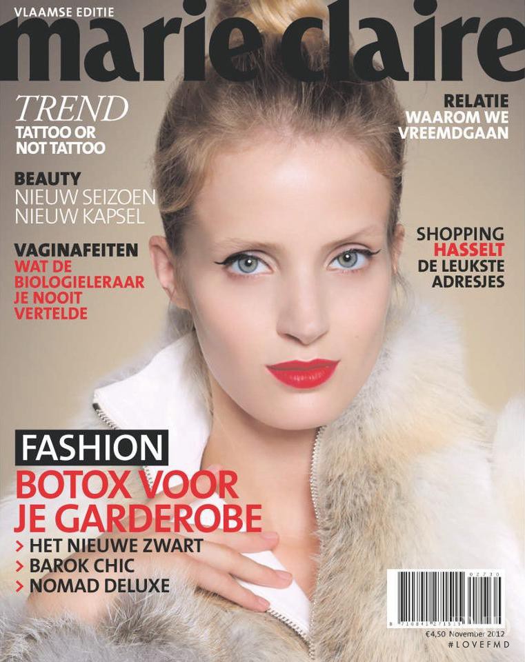 Fanny François featured on the Marie Claire Belgium cover from November 2012