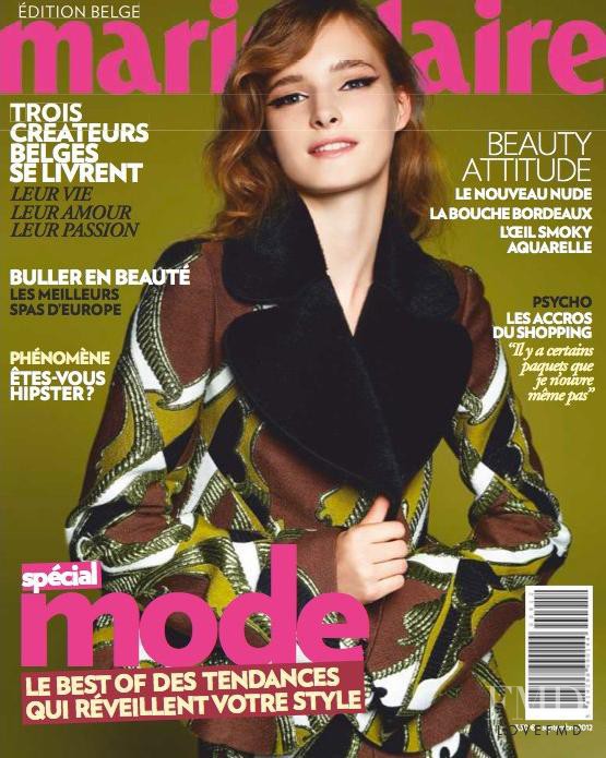 featured on the Marie Claire Belgium cover from September 2012