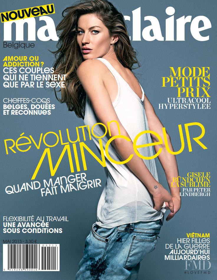 Gisele Bundchen featured on the Marie Claire Belgium cover from May 2013