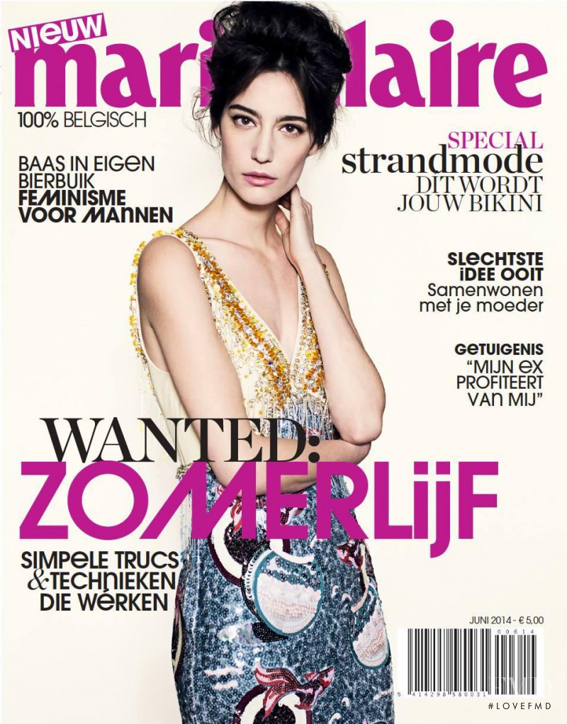  featured on the Marie Claire Belgium cover from June 2014