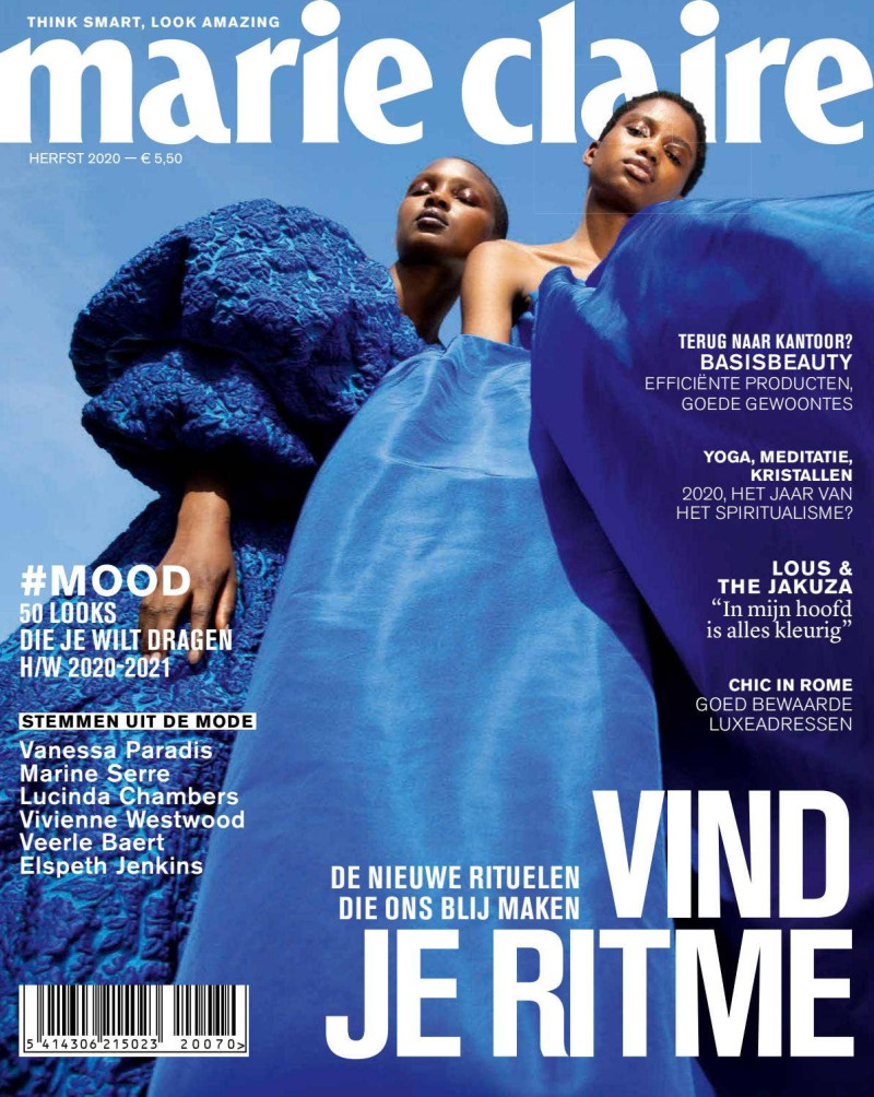 Tara Falla, Aliane Uwimana featured on the Marie Claire Belgium cover from September 2020