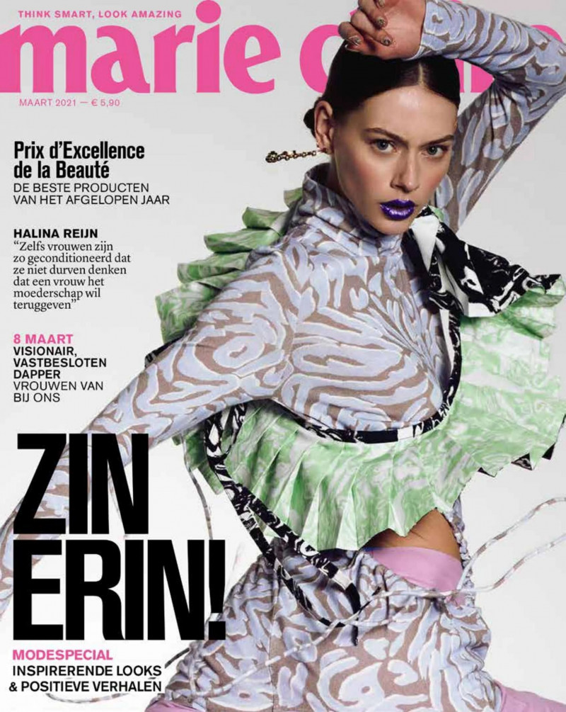  featured on the Marie Claire Belgium cover from March 2021