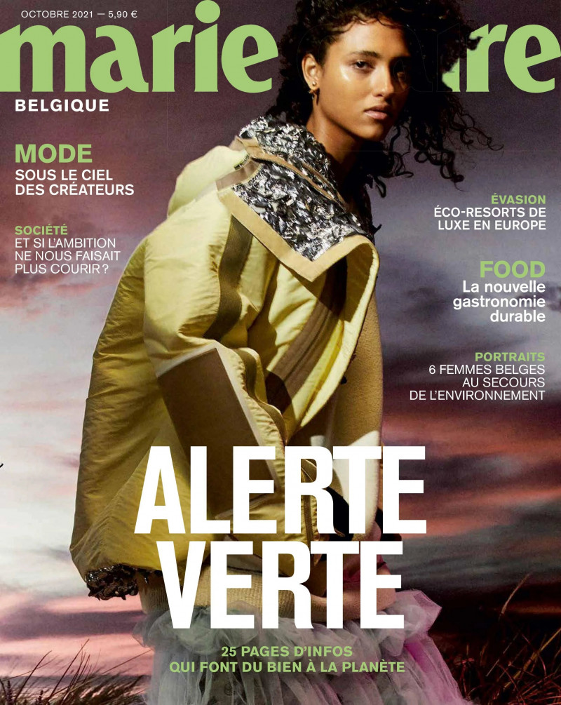  featured on the Marie Claire Belgium cover from October 2021