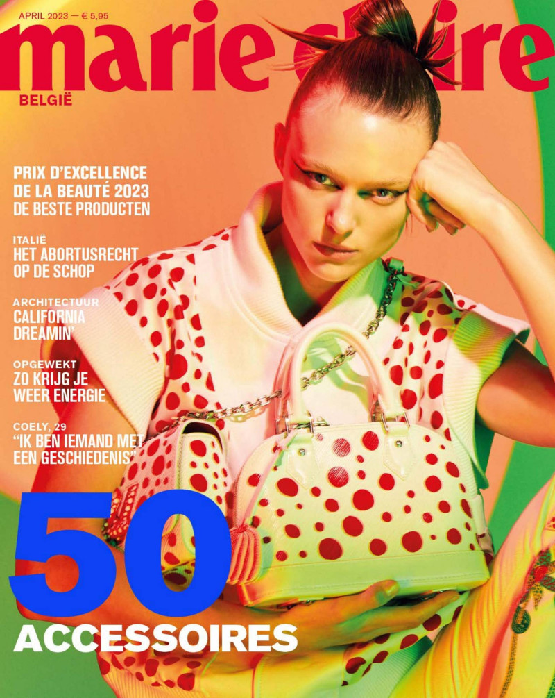 Anais Garnier featured on the Marie Claire Belgium cover from April 2023