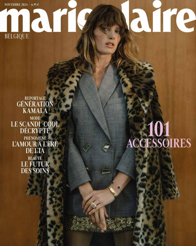 Fanny François featured on the Marie Claire Belgium cover from November 2024